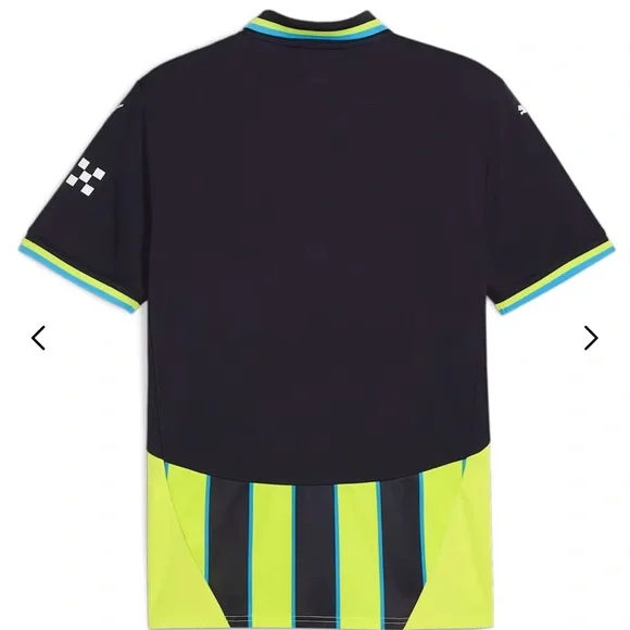 Manchester City Puma Jersey Adult Small Soccer Football Fan Gear NWT Navy/Yellow